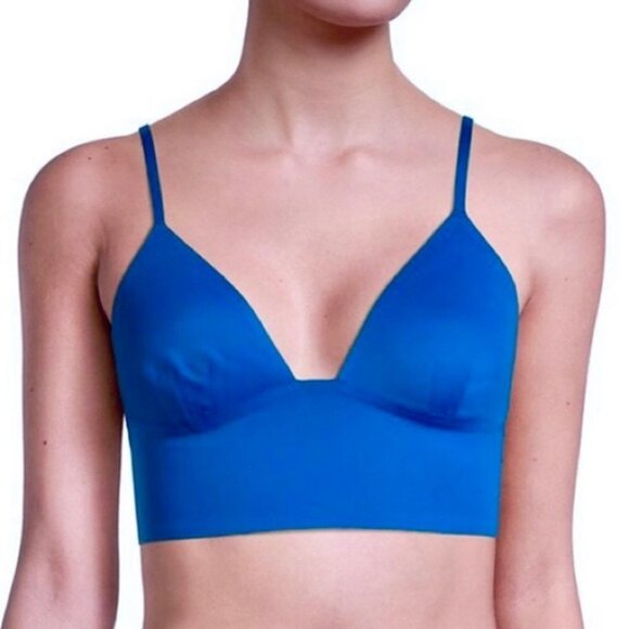 NWT Free People Sage Longline Bralette Exotic Blue Size Small Boho New With Tags - Picture 4 of 4